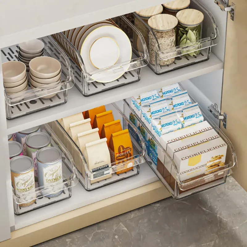 Clear Fridge Organizer Bins 3
