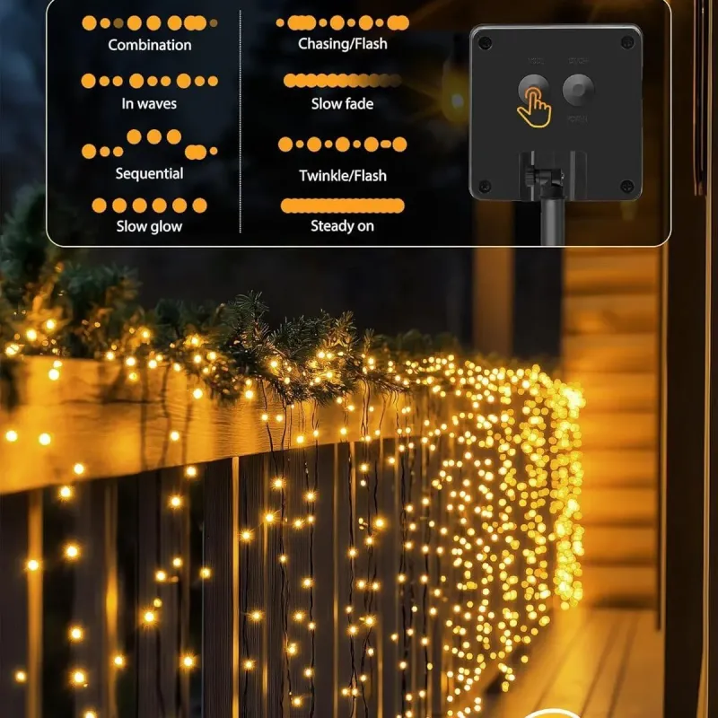Solar LED String Lights - 8 Modes 3