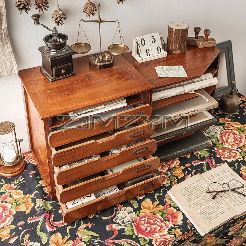 Solid Wood Desktop Drawer Storage Organizer 3