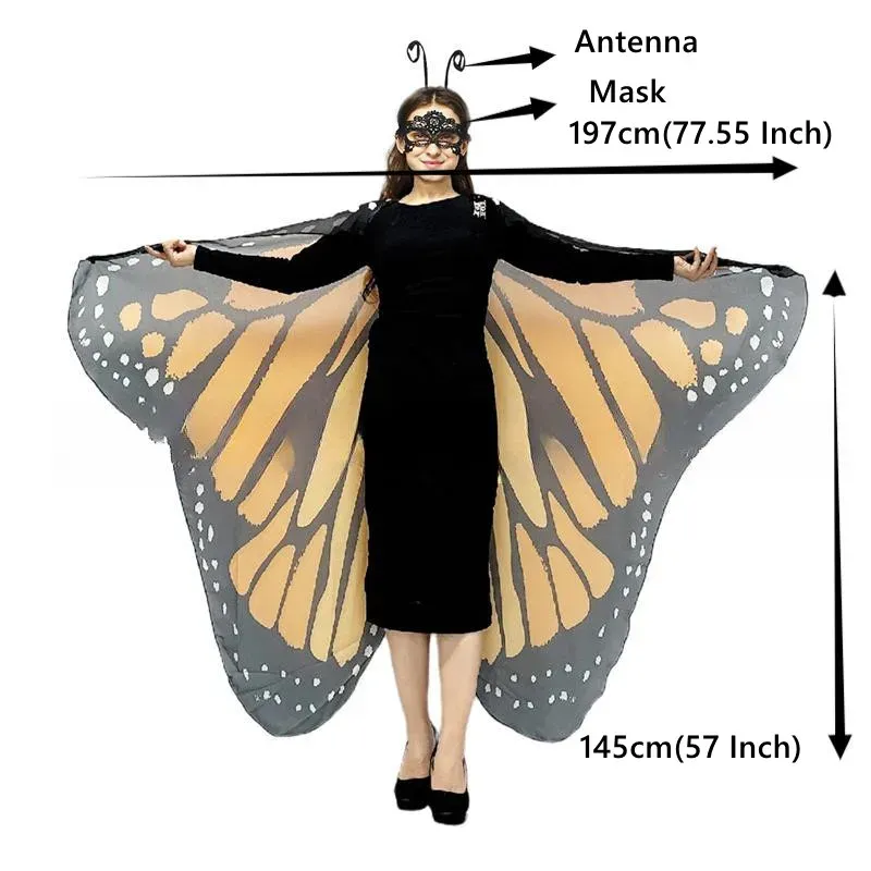 Moth Butterfly Wings Costume Set 2