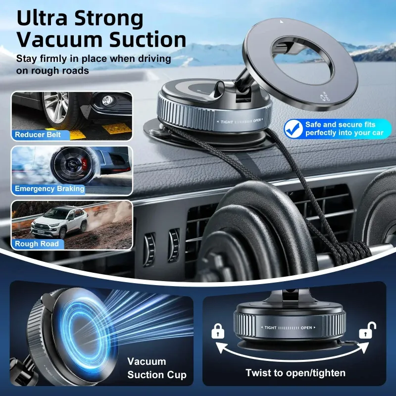Magnetic Car Phone Mount 360° Adjustable 4