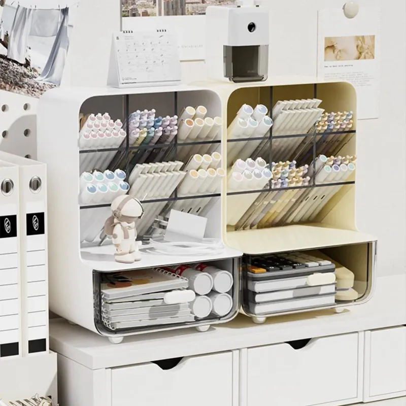 Clear Desk Organizer Pen Holder 6