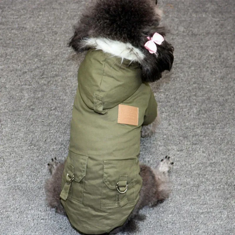 Winter Puppy Warm Hoodie Dog Coat 5