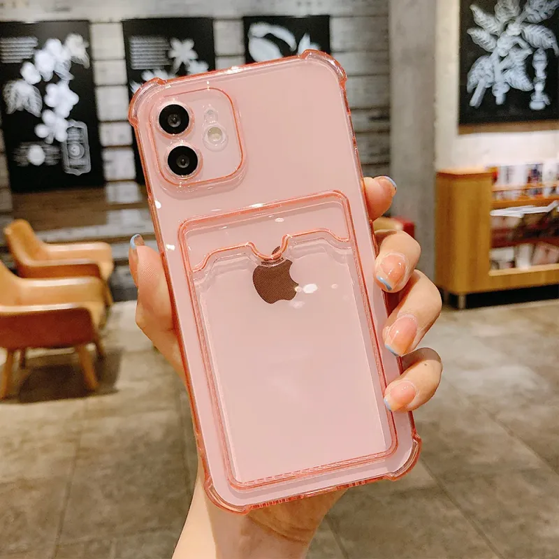 Clear Card Slot iPhone Case 3