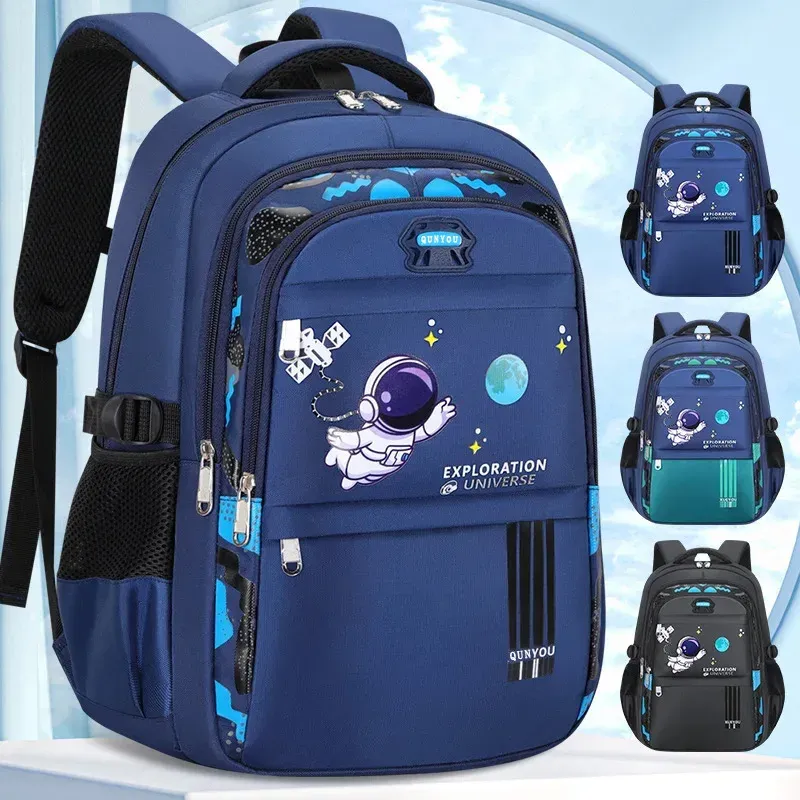 Kids Astronaut Waterproof School Backpack 1