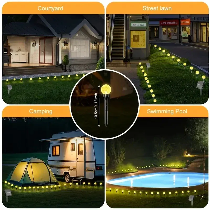 Solar Bubble Ball Pathway Lights 5