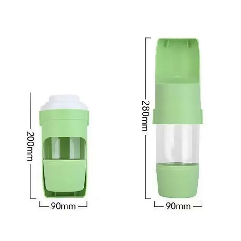 2-in-1 Foldable Pet Water Bottle & Food Bowl 2
