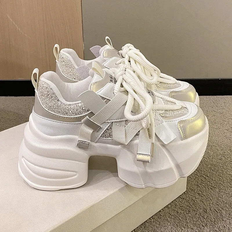 Chunky Platform Bling Sneakers 1