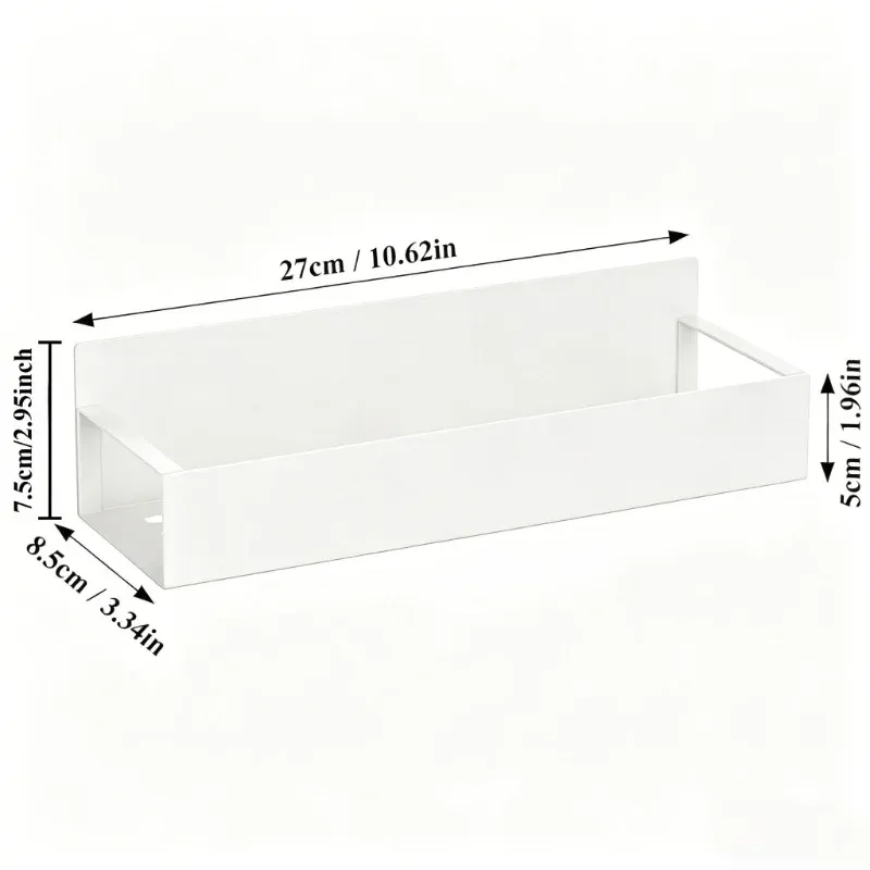 White Magnetic Spice Rack Organizer 6