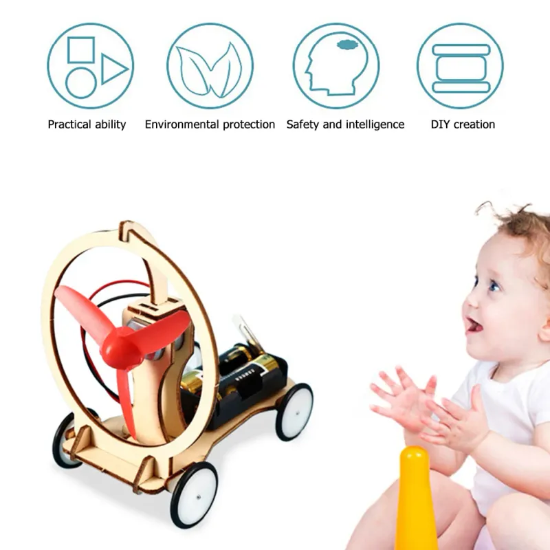 DIY Electric Wind Car Science Kit 6