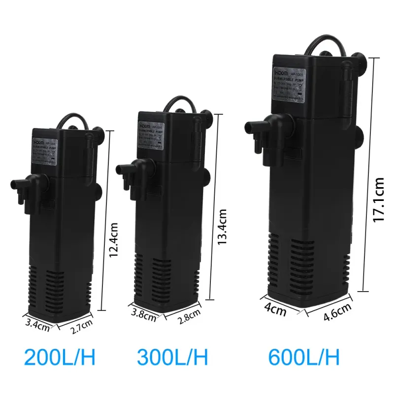 Submersible Aquarium Filter Pump with Oxygenator 6