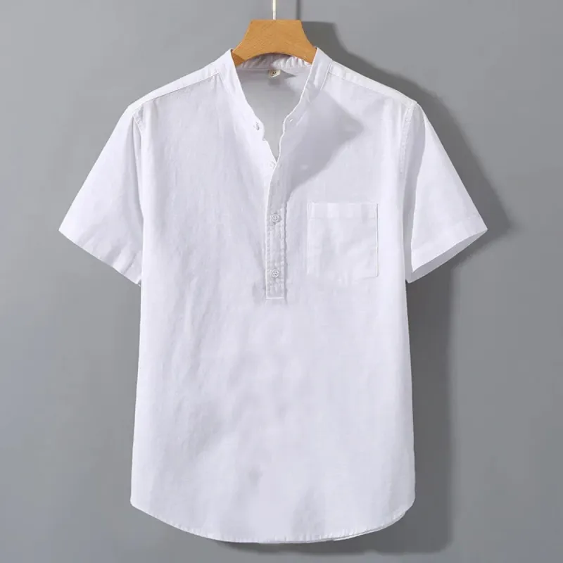 Men's Summer Button Shirt with Pocket 3