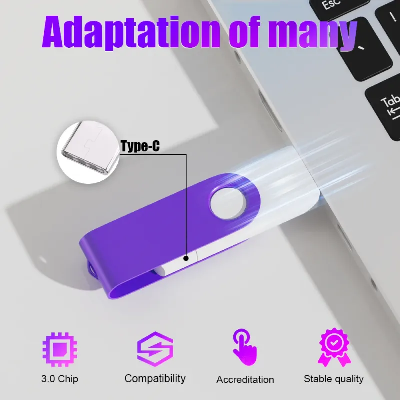 USB-C Flash Drive 128GB High Speed 6