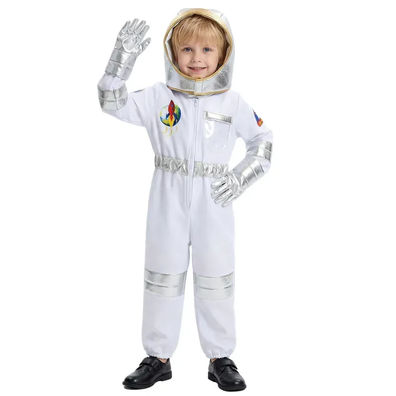 Kids Spaceman Astronaut Costume with Cap 4