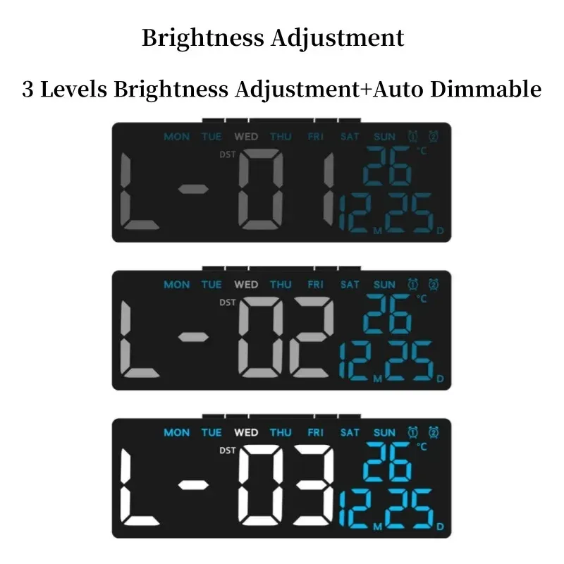 USB Digital Alarm Clock with Temp Display 2