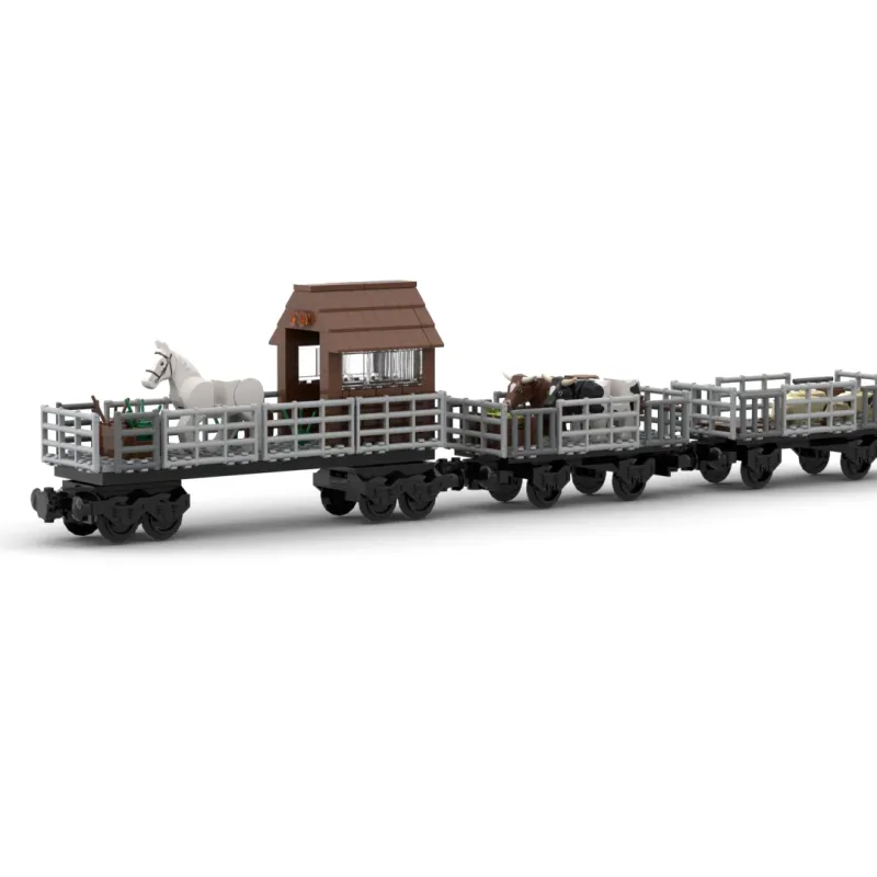 Animal Transport Train Building Block Set 3
