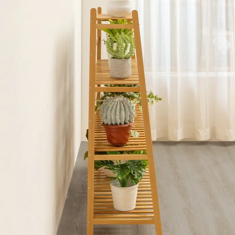 Bamboo Multi-Tier Plant Stand 6