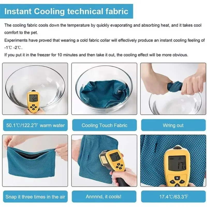 Pet Cooling Ice Towel Scarf 2