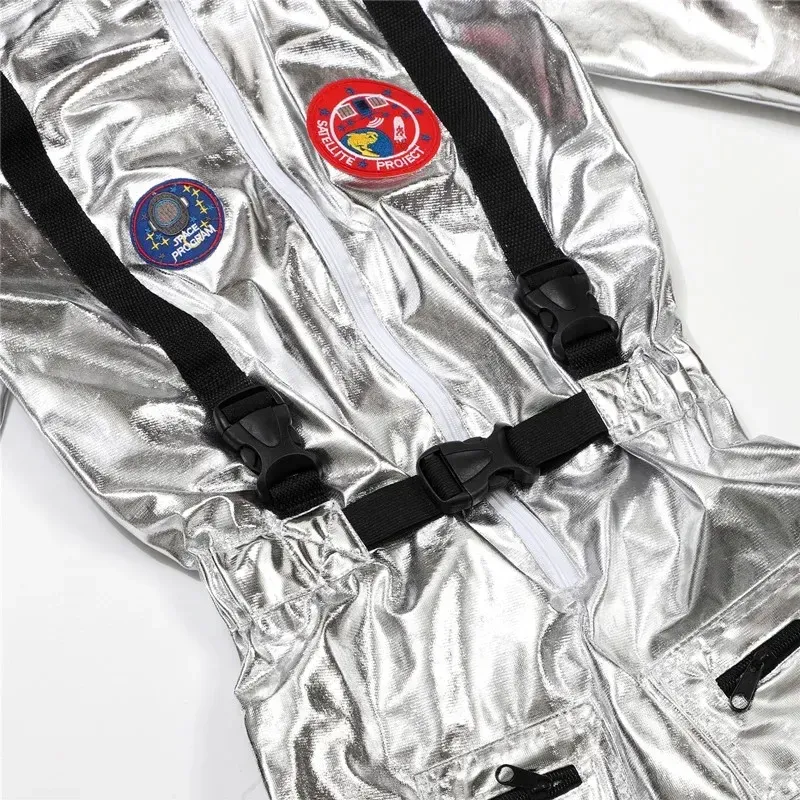 Kids Silver Astronaut Costume 5
