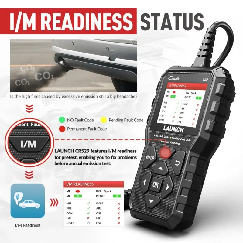 LAUNCH Creader 529 OBD2 Scanner 4