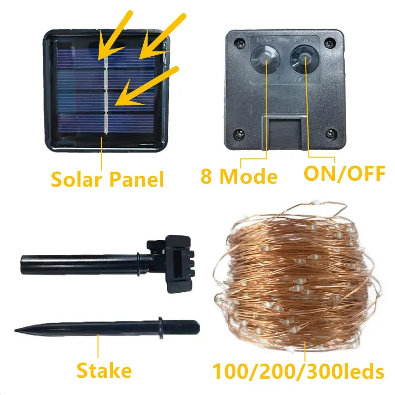 Solar Fairy Lights - 8 Modes 3
