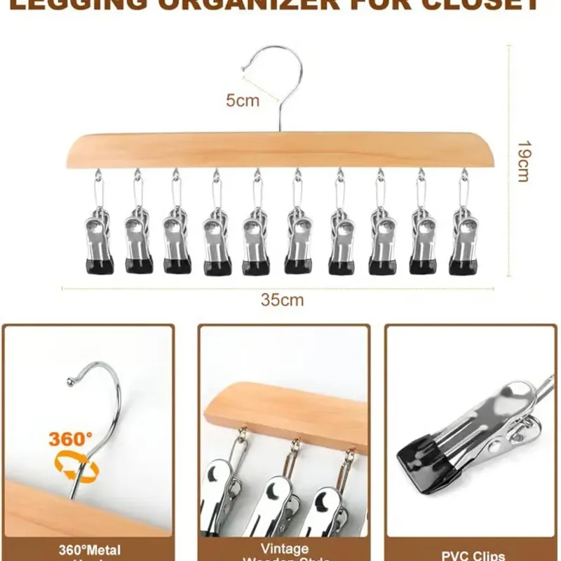 Multi-Clip Space Saving Closet Hanger 2