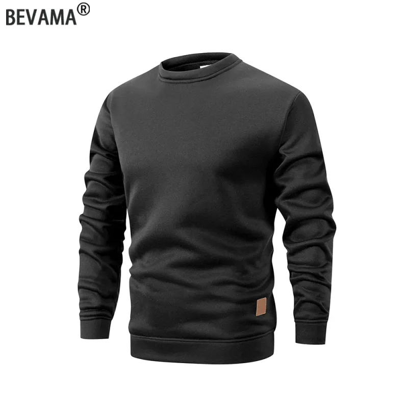 Men's Fleece Lined Crew Neck Sweatshirt 5