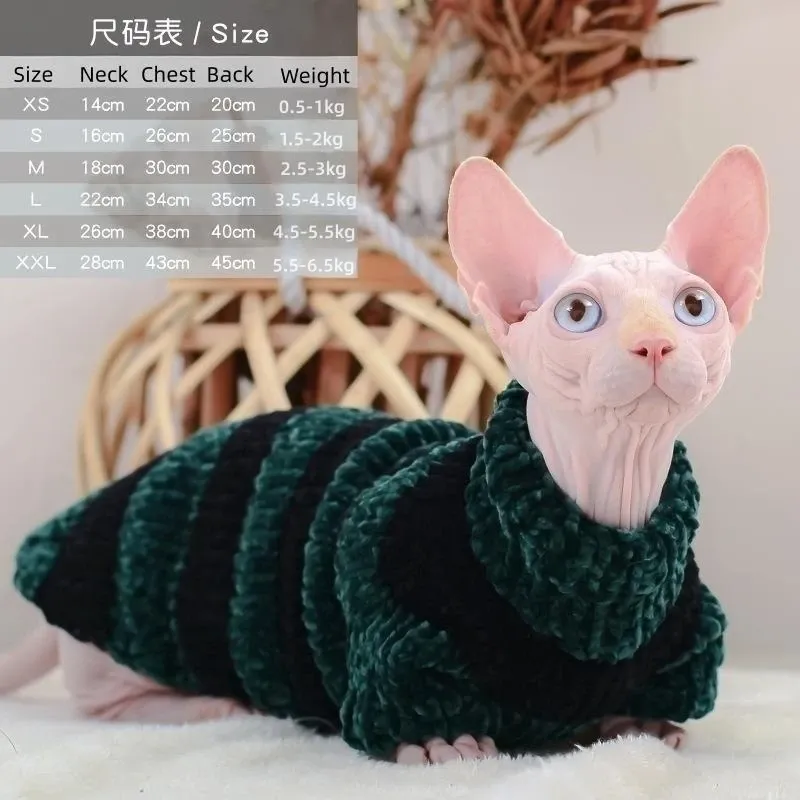 Sphynx Cat Winter Wool Sweater 3