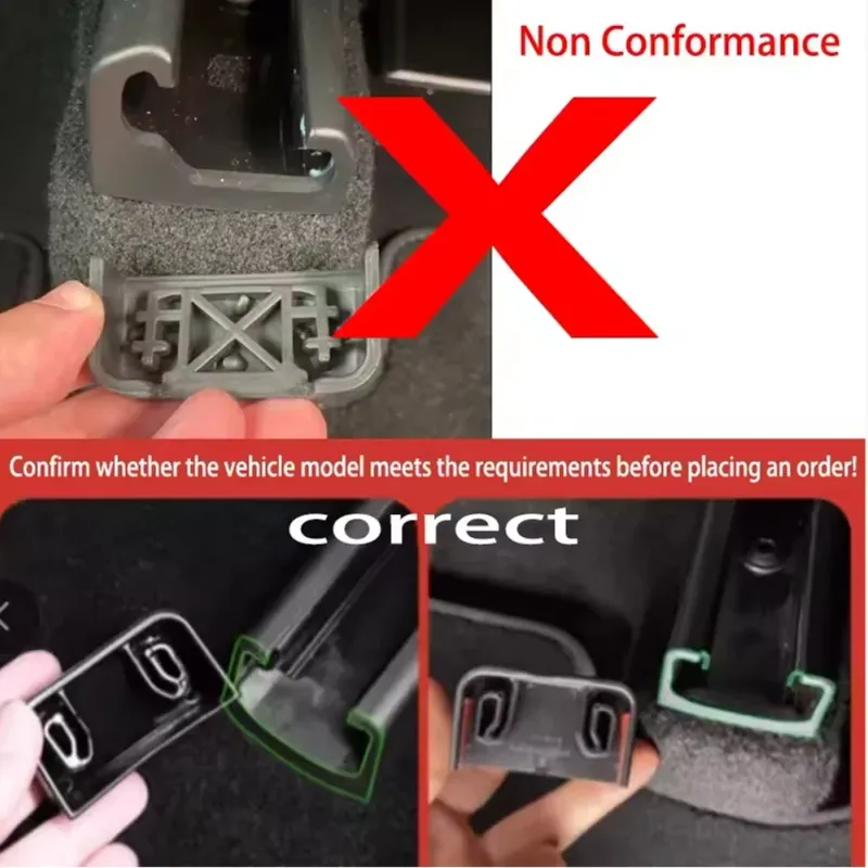 Tesla Model 3/Y Seat Rail Covers - 4pc Set 2