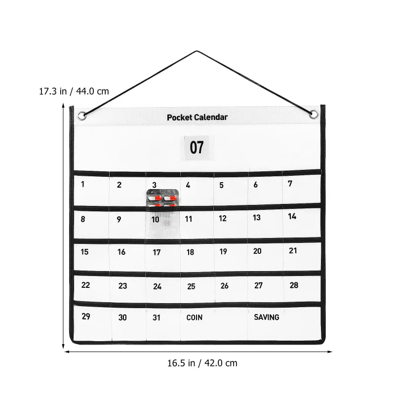Wall Calendar Pocket Organizer 2