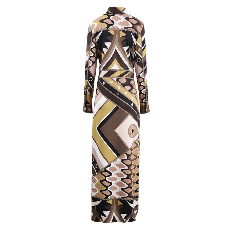 Vintage Elegant Lapel Dress 2