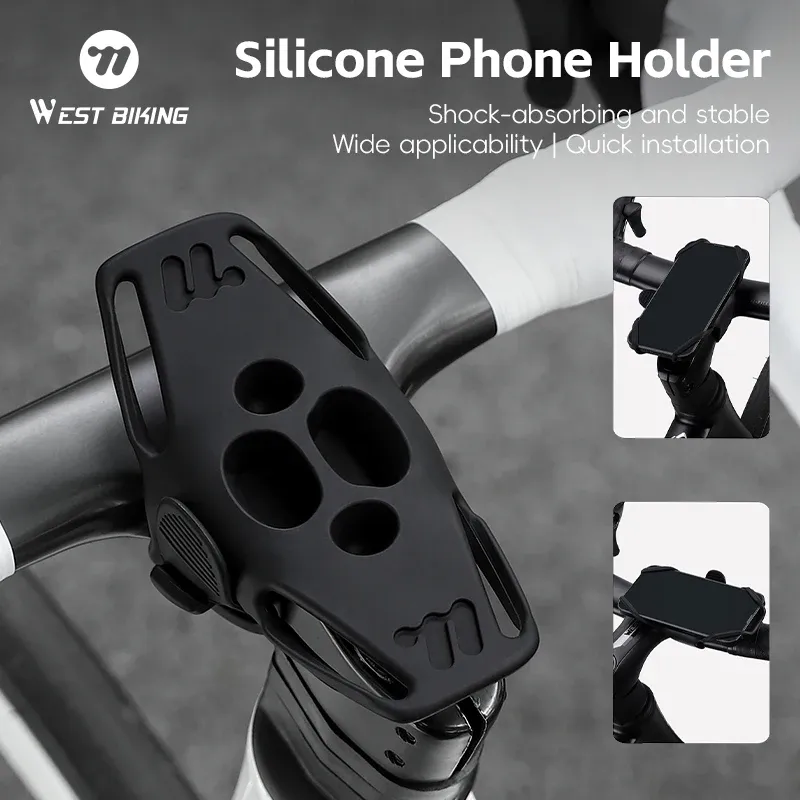 WEST BIKING Silicone Bike Phone Holder 2