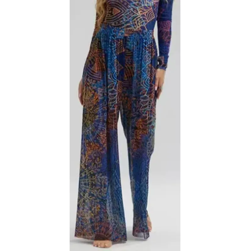 Printed Long Sleeve One-Piece Swimsuit 2