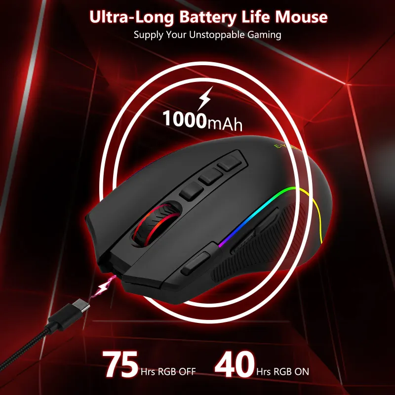 X-11 Pro Tri-Mode Wireless Gaming Mouse 5