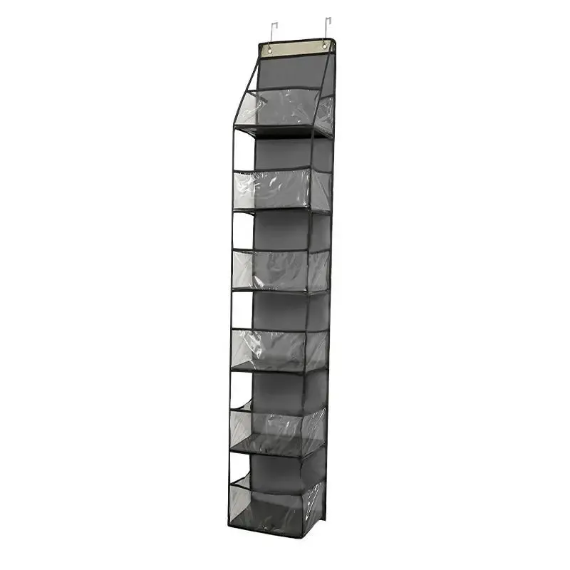 4/6Tier Over The Door Organizer Miscellaneous Clothes Toy Hanging Storage Bag With Mesh Pockets Shelves For Closet Bedroom Dorm 5