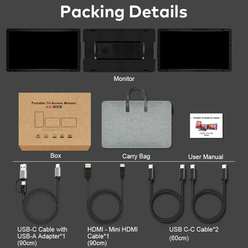 USB C Dual Portable Monitor for Laptops 6