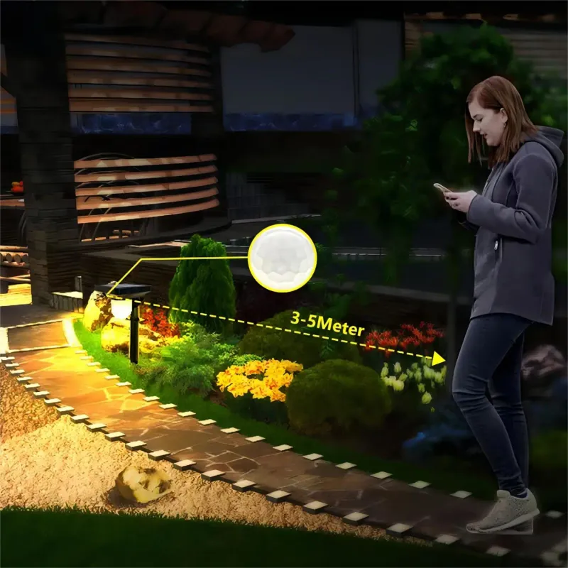 Solar Motion Sensor Wall Lamp 5