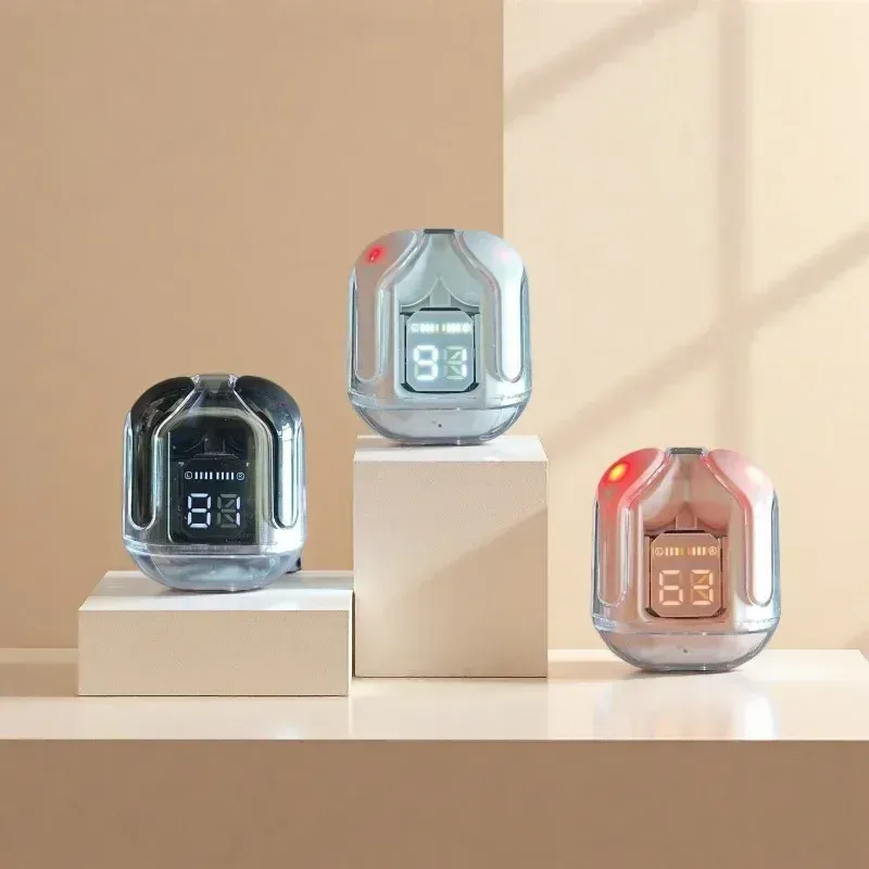 Bluetooth 5.3 Transparent Earphones with LED Display 2