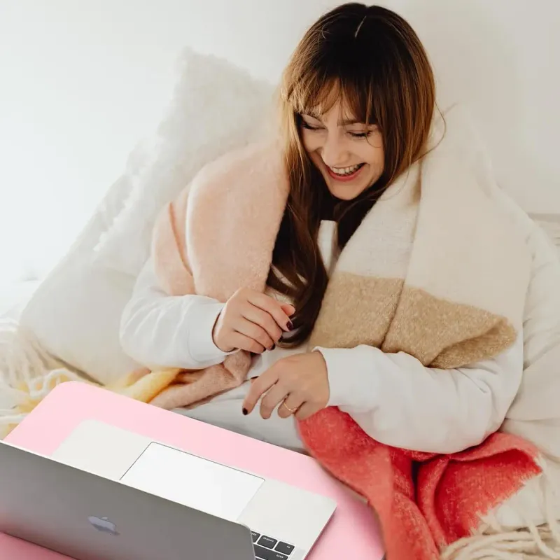 Pink Lap Desk with Pillow Cushion 4