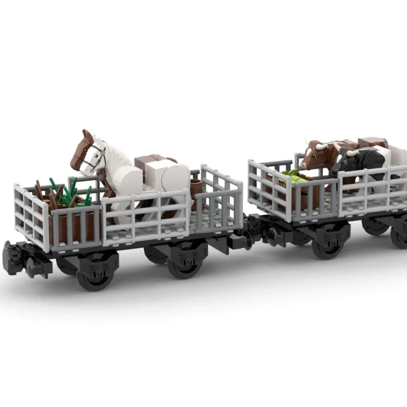 Animal Transport Train Building Block Set 4