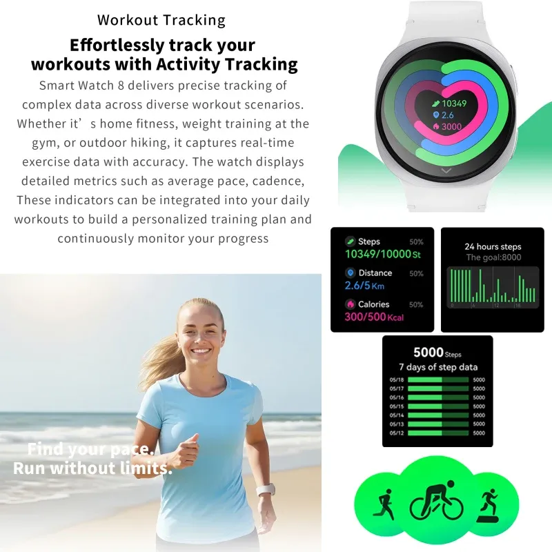 Watches 8 Mini GPS Smart Watch 4