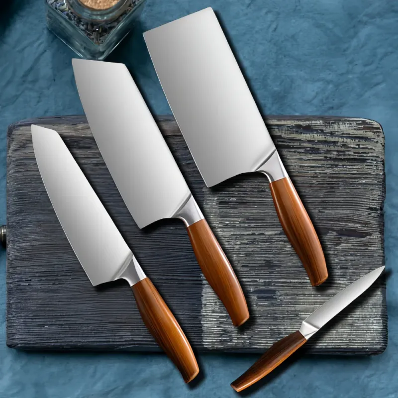 Japanese Kitchen Knife Set with Sheath 1