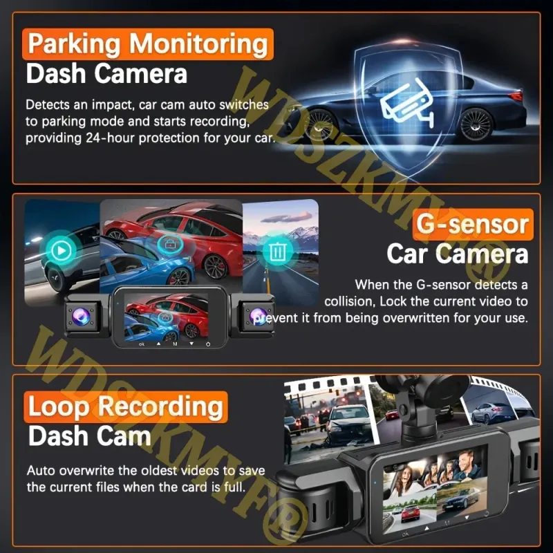 4K 360° Dash Cam with WiFi 6