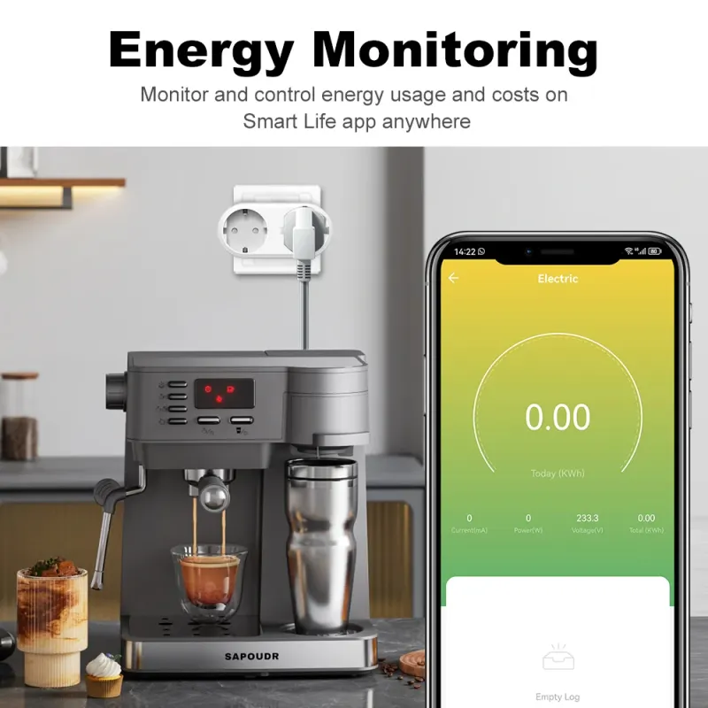 WiFi Smart Plug Dual Outlet 16A EU 2
