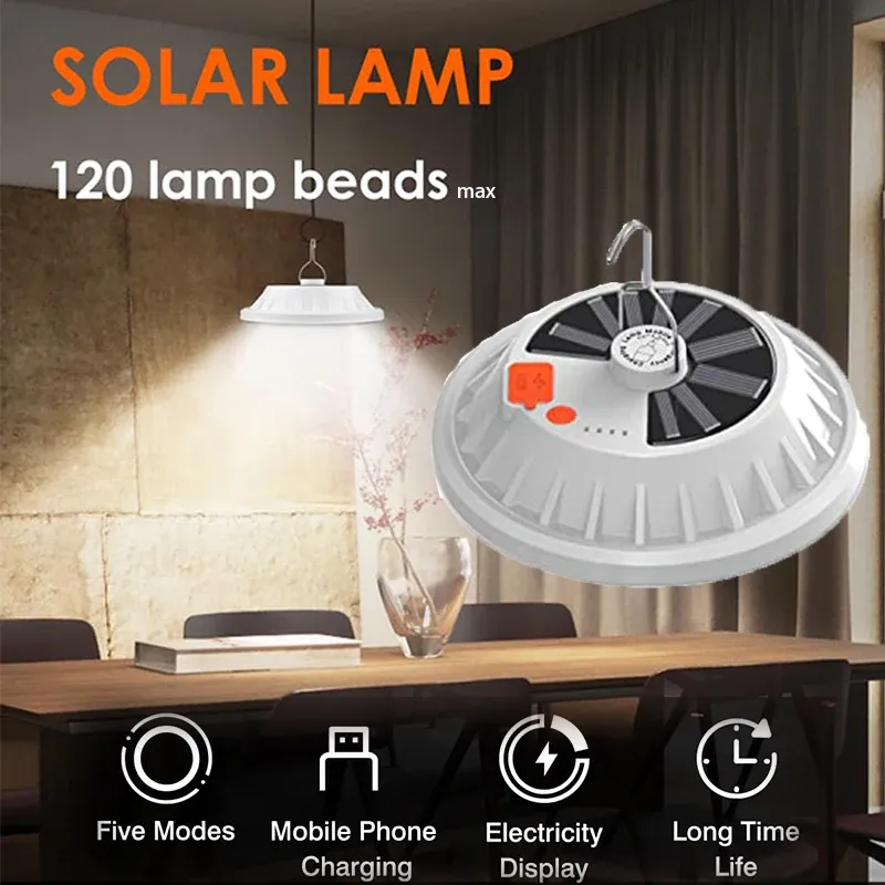 Solar LED Leaf Camping Lamp 6