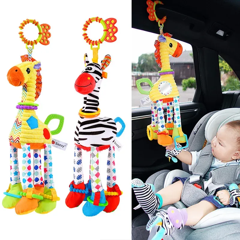 Soft Animal Baby Rattle with Teether 1
