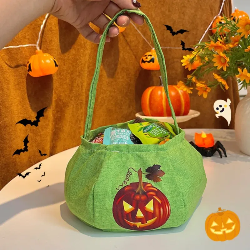 Halloween Pumpkin Candy Tote Bag 1