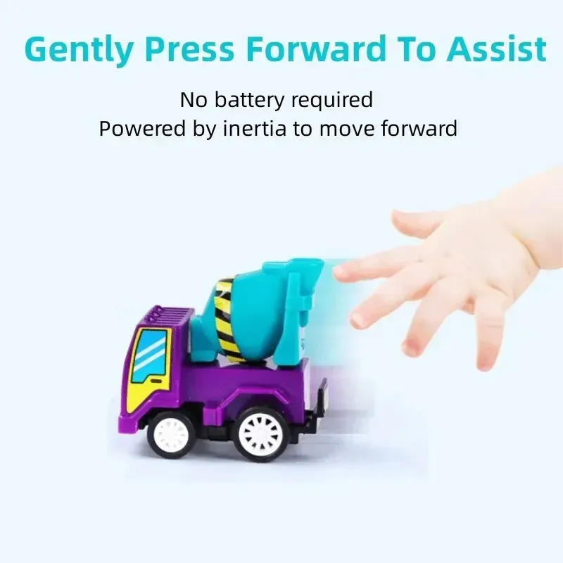 Mini Pull-Back Engineering Car Set 5
