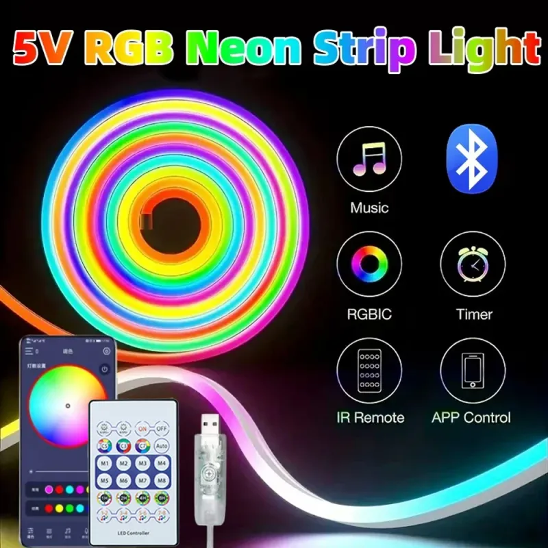 RGB LED Strip Lights with Music Sync 1