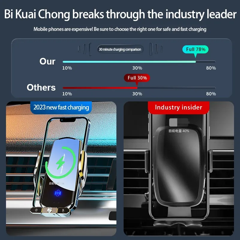 Magnetic Wireless Car Charger 3